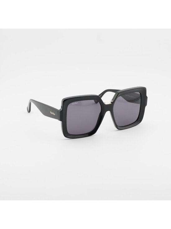 Max Mara ERNEST MM0088 01A Sunglasses Black Square Frame, Smoke Lenses main image 8